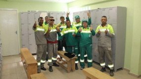  Trabalhadores festejam inauguração do novo alojamento Itaim Paulista /Guaianazes, da Soma