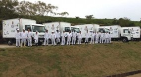  Loga entrega novos caminhões de coleta hospitalar e aumenta quadro de funcionários