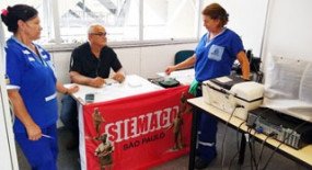 SIEMACO-SP faz eleição da CIPA dos funcionários da Brasanitas no Metrô Jabaquara
