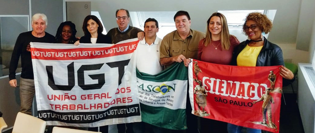  UGT, CONASCON e SIEMACO-SP participam de congresso sindical na Bélgica