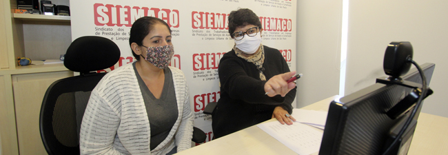  SIEMACO-SP inaugura sala de videoconferência e faz primeira audiência virtual com trabalhadora