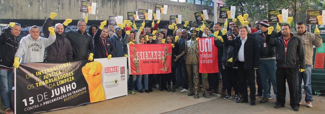  Siemaco soma à luta mundial para divulgar a importância do trabalho na limpeza e pela dignidade do trabalhador da categoria