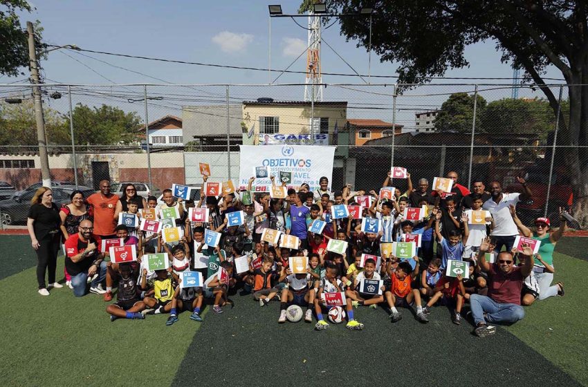  SIEMACO-SP realiza ação social em projeto de futebol pela Semana Global dos ODS