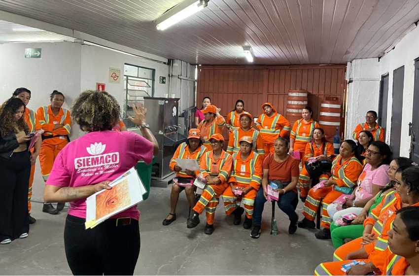  Outubro Rosa: conscientização sobre o câncer de mama mobiliza trabalhadoras da Ecoss Ambiental em parceria com o SIEMACO-SP