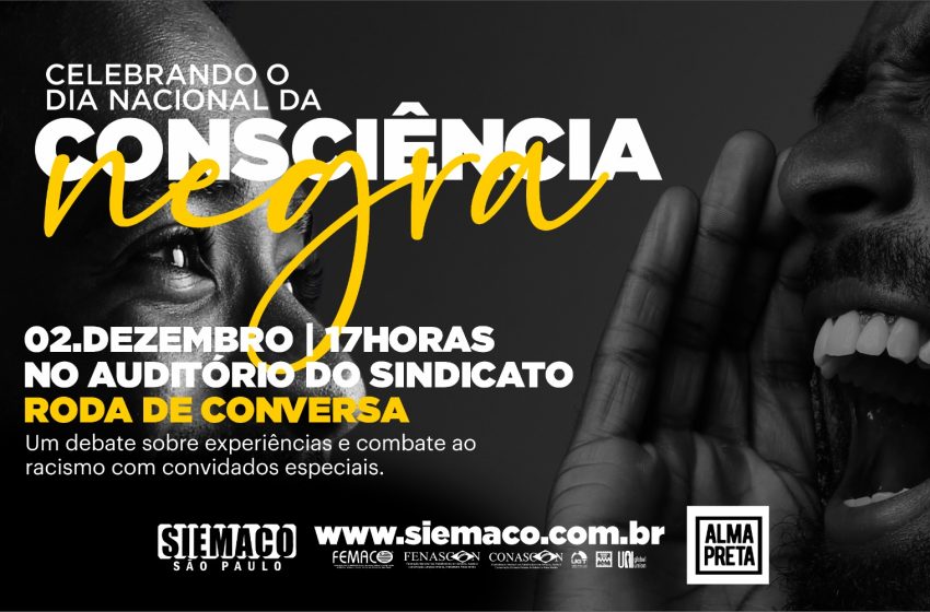  SIEMACO-SP promove roda de conversa sobre superação e igualdade em celebração ao Dia da Consciência Negra